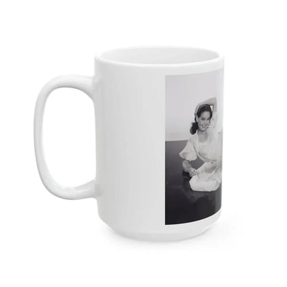 Kathryn Grant #133 (Vintage Female Icon) White Coffee Mug - Go Mug Yourself