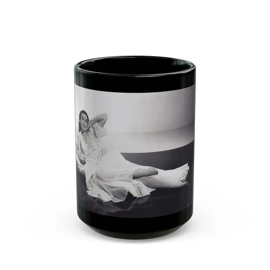 Kathryn Grant #135 (Vintage Female Icon) Black Coffee Mug 15oz - Go Mug Yourself