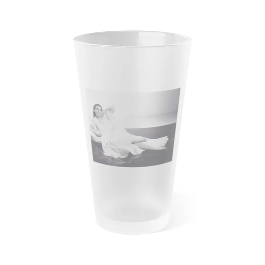 Kathryn Grant #135 (Vintage Female Icon) Frosted Pint Glass 16oz-16oz-Frosted-Go Mug Yourself