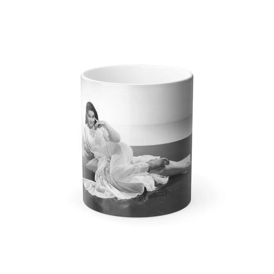 Kathryn Grant #139 (version 2 - B&W purchase download from glamourgirlsofthesilverscreen.com+Inpaint clean-up) (Vintage Female Icons) Color Changing Mug 11oz-11oz-Go Mug Yourself