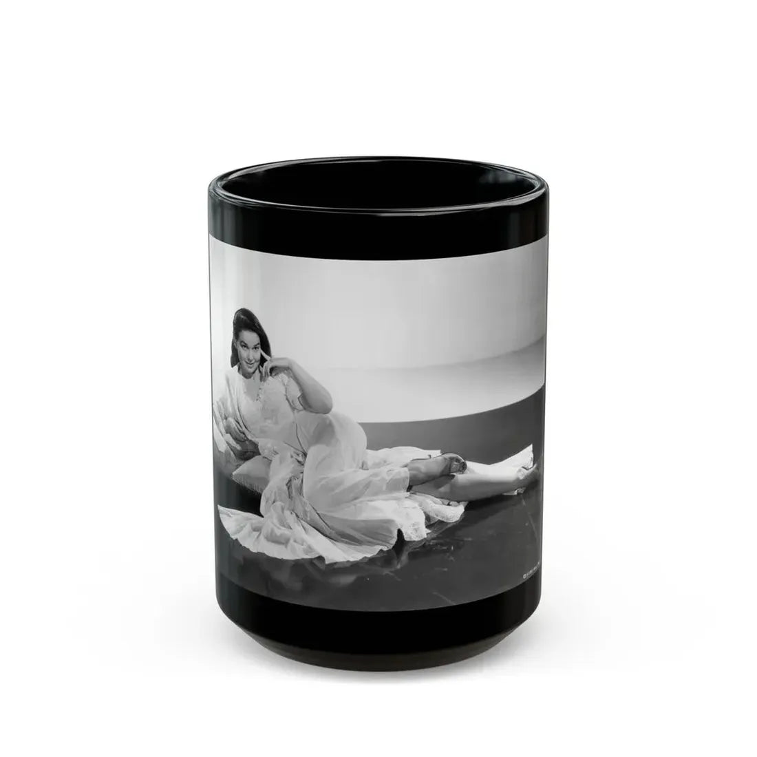 Kathryn Grant #139 (Vintage Female Icon) Black Coffee Mug 15oz - Go Mug Yourself
