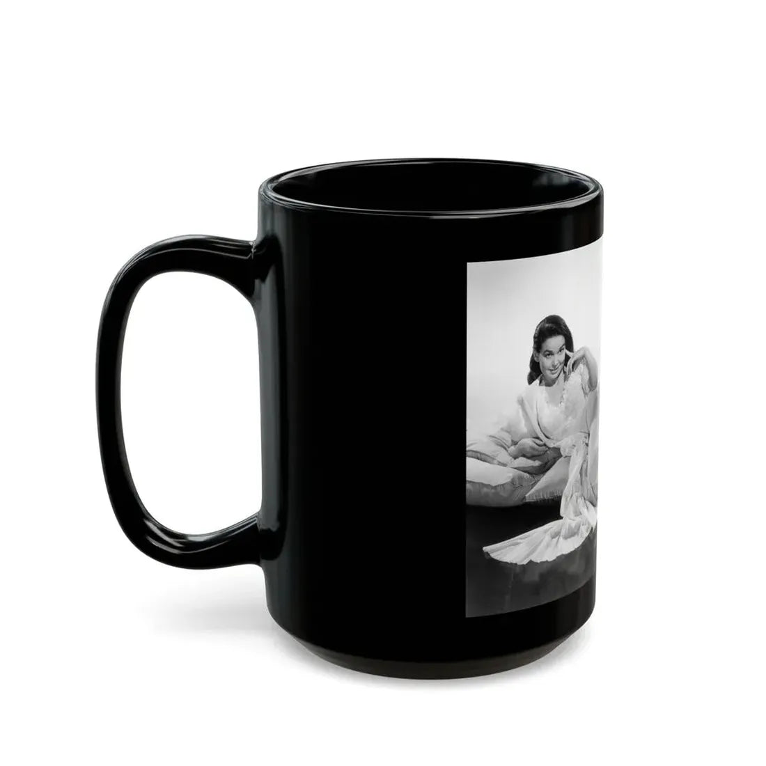 Kathryn Grant #139 (Vintage Female Icon) Black Coffee Mug - Go Mug Yourself