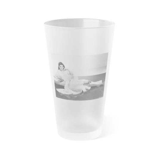 Kathryn Grant #139 (Vintage Female Icon) Frosted Pint Glass 16oz-16oz-Frosted-Go Mug Yourself