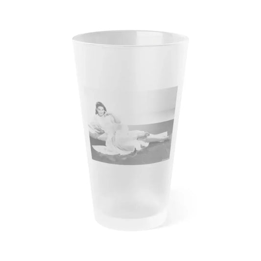 Kathryn Grant #139 (Vintage Female Icon) Frosted Pint Glass 16oz 16oz Frosted - Go Mug Yourself