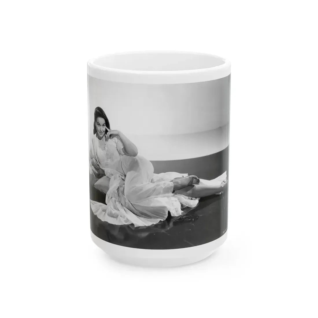 Kathryn Grant #139 (Vintage Female Icon) White Coffee Mug 15oz - Go Mug Yourself