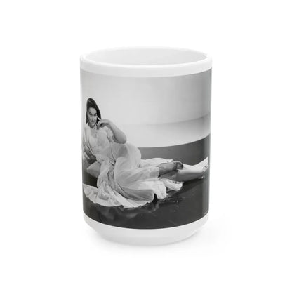 Kathryn Grant #139 (Vintage Female Icon) White Coffee Mug 15oz - Go Mug Yourself