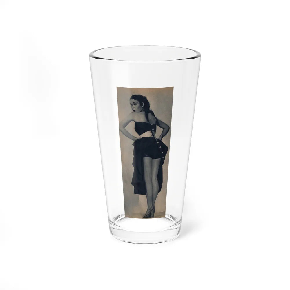 Kathryn Grant #140 - Reverse side of cover 1 Page of Full Body B&W Pin-Up from Piccolo Dutch Movie Star Mag. 12-19-1954 (Vintage Female Icon) Pint Glass 16oz 16oz - Go Mug Yourself