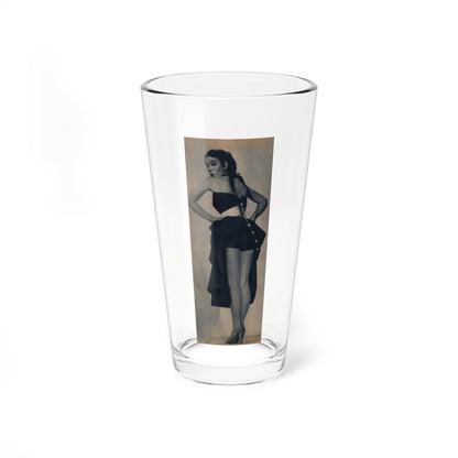 Kathryn Grant #140 - Reverse side of cover 1 Page of Full Body B&W Pin-Up from Piccolo Dutch Movie Star Mag. 12-19-1954 (Vintage Female Icon) Pint Glass 16oz-16oz-Go Mug Yourself