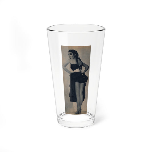Kathryn Grant #140 - Reverse side of cover 1 Page of Full Body B&W Pin-Up from Piccolo Dutch Movie Star Mag. 12-19-1954 (Vintage Female Icon) Pint Glass 16oz-16oz-Go Mug Yourself