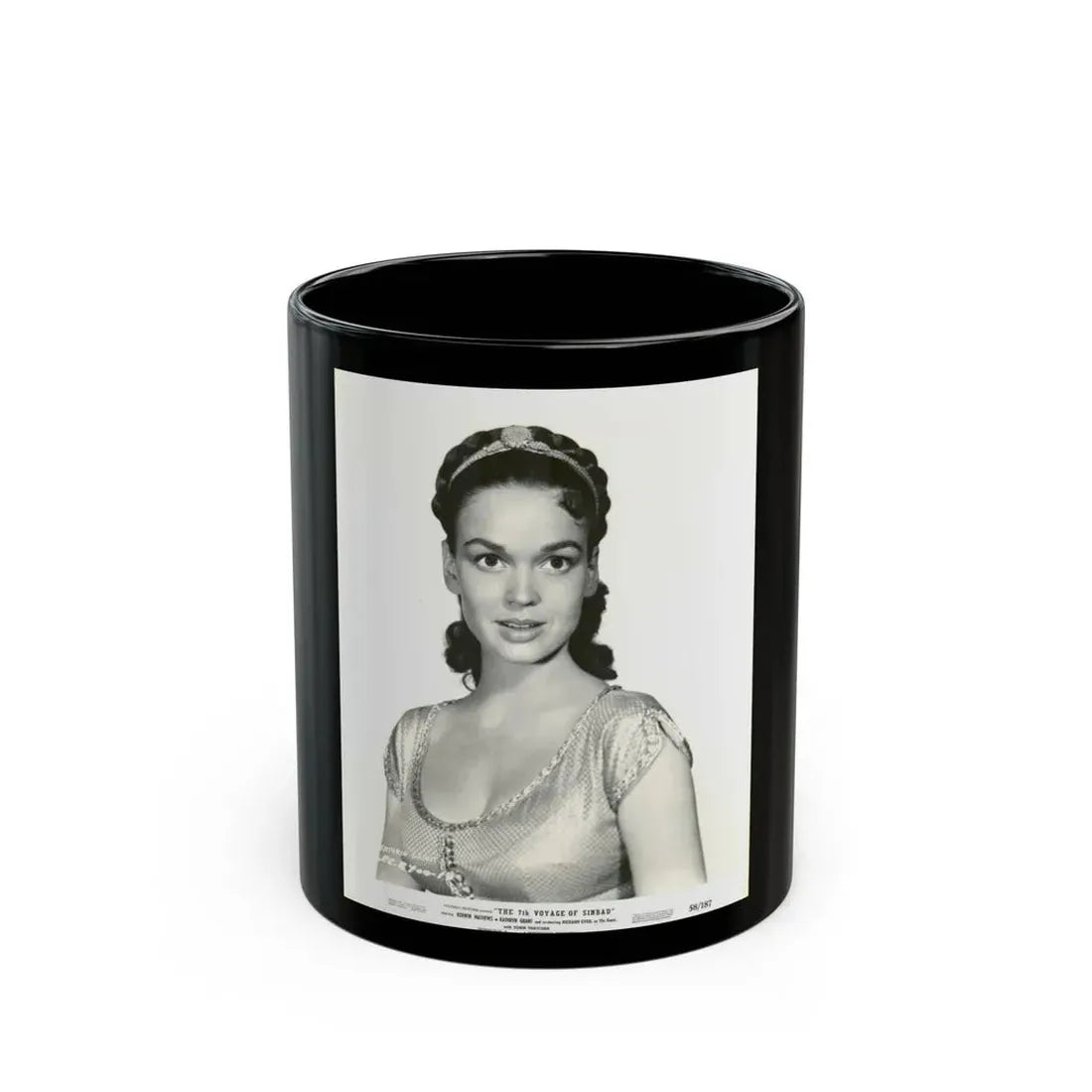 Kathryn Grant #17 (Vintage Female Icon) Black Coffee Mug 11oz - Go Mug Yourself
