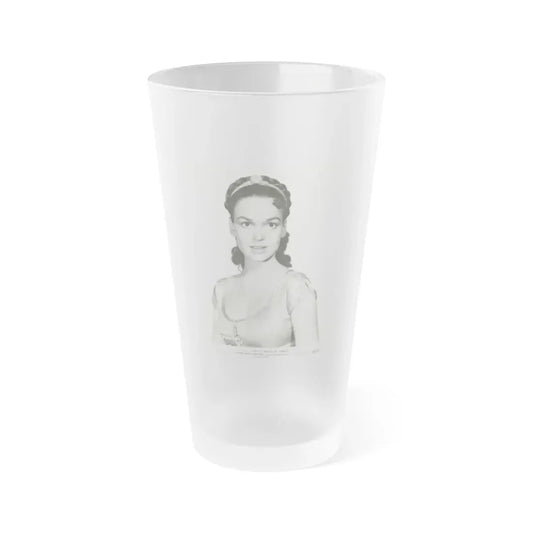 Kathryn Grant #17 (Vintage Female Icon) Frosted Pint Glass 16oz 16oz Frosted - Go Mug Yourself