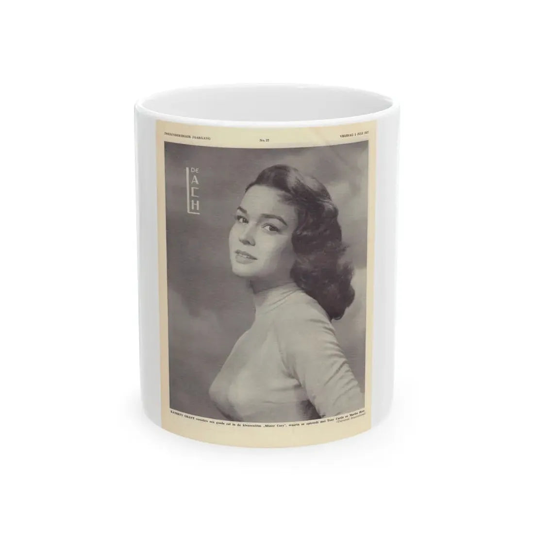 Kathryn Grant #21 (Vintage Female Icon) White Coffee Mug 11oz - Go Mug Yourself