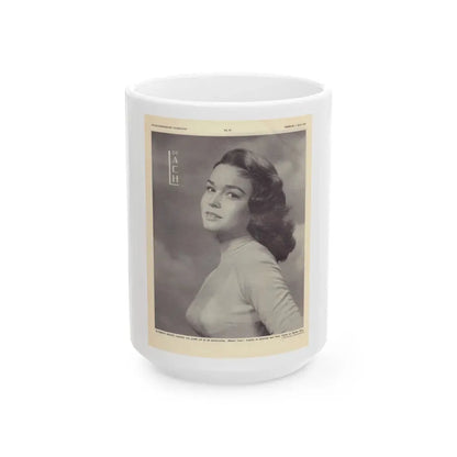 Kathryn Grant #21 (Vintage Female Icon) White Coffee Mug 15oz - Go Mug Yourself