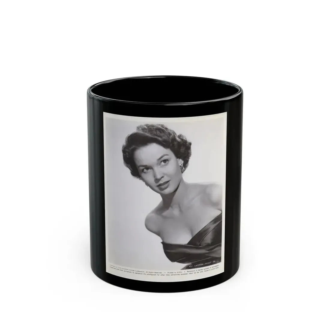 Kathryn Grant #30 (Vintage Female Icon) Black Coffee Mug 11oz - Go Mug Yourself