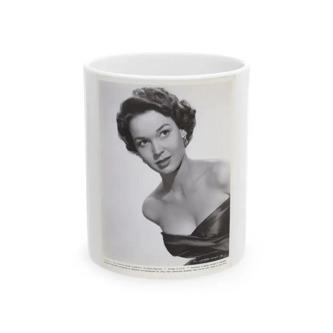 Kathryn Grant #30 (Vintage Female Icon) White Coffee Mug 11oz - Go Mug Yourself