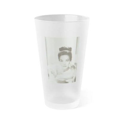 Kathryn Grant #32 (Vintage Female Icon) Frosted Pint Glass 16oz-16oz-Frosted-Go Mug Yourself