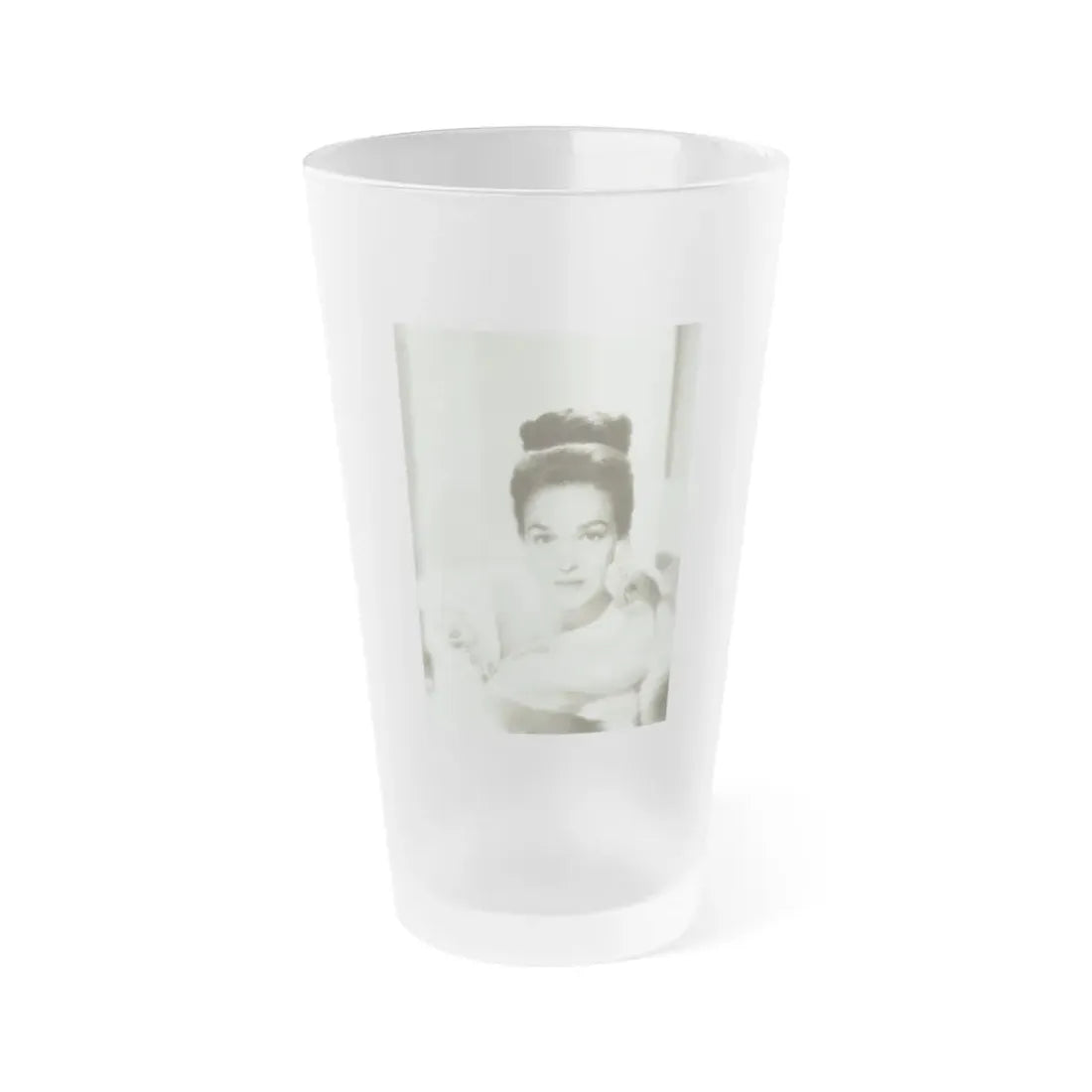 Kathryn Grant #32 (Vintage Female Icon) Frosted Pint Glass 16oz 16oz Frosted - Go Mug Yourself