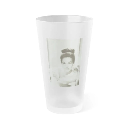 Kathryn Grant #32 (Vintage Female Icon) Frosted Pint Glass 16oz 16oz Frosted - Go Mug Yourself