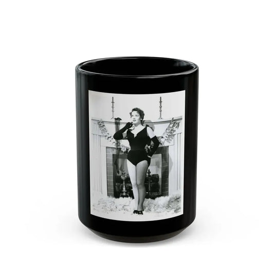 Kathryn Grant #42 (Vintage Female Icon) Black Coffee Mug 15oz - Go Mug Yourself