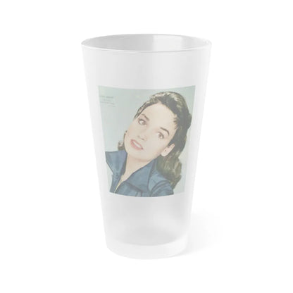 Kathryn Grant #63 (Vintage Female Icon) Frosted Pint Glass 16oz-16oz-Frosted-Go Mug Yourself