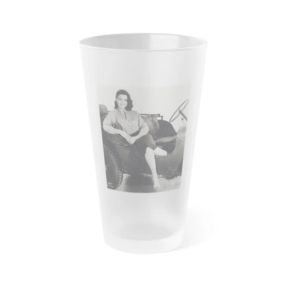 Kathryn Grant #67 (Vintage Female Icon) Frosted Pint Glass 16oz-16oz-Frosted-Go Mug Yourself