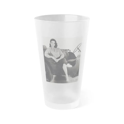 Kathryn Grant #67 (Vintage Female Icon) Frosted Pint Glass 16oz 16oz Frosted - Go Mug Yourself