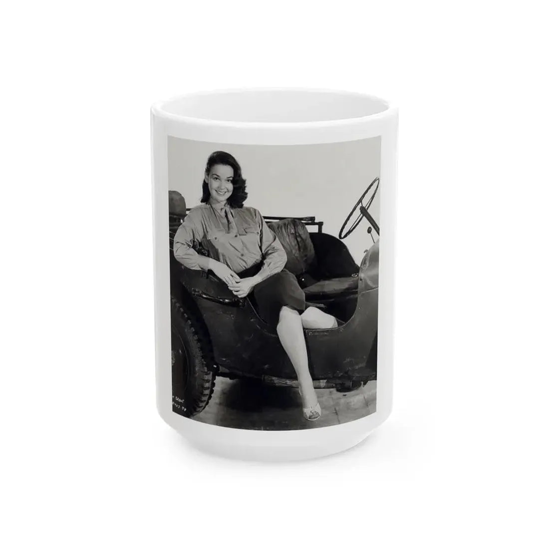 Kathryn Grant #67 (Vintage Female Icon) White Coffee Mug 15oz - Go Mug Yourself