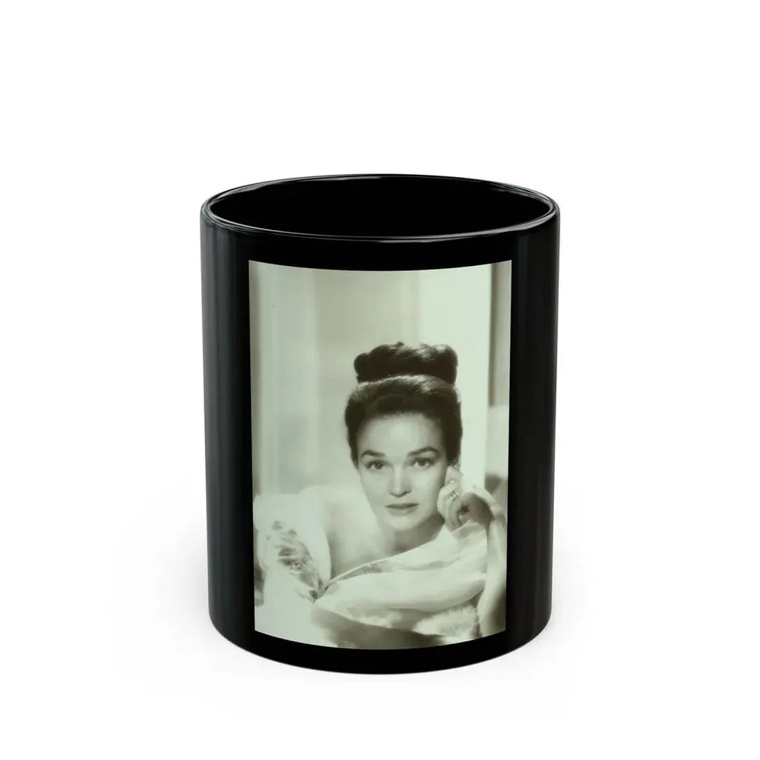 Kathryn Grant #69 (Vintage Female Icon) Black Coffee Mug 11oz - Go Mug Yourself