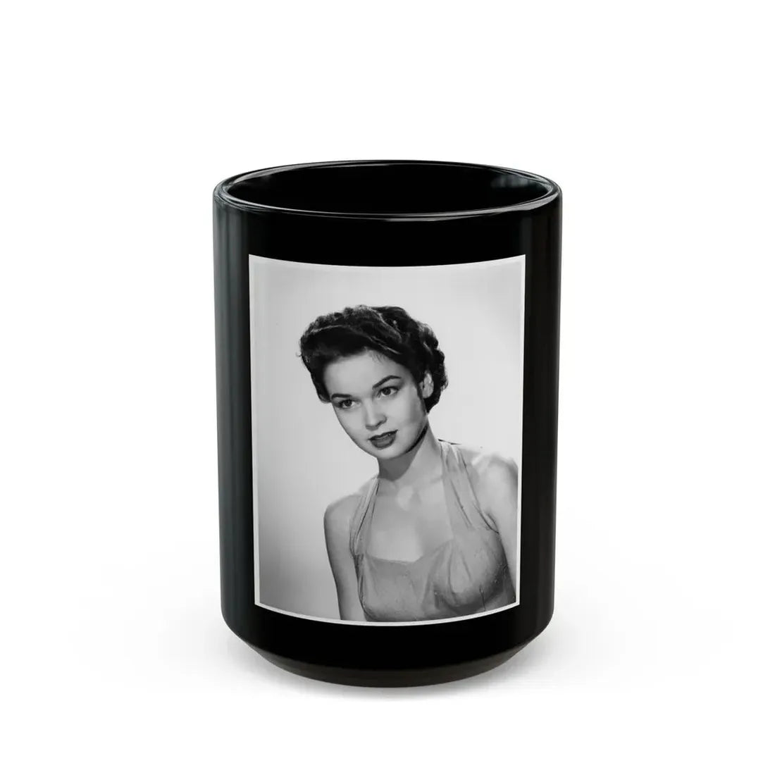 Kathryn Grant #77 (Vintage Female Icon) Black Coffee Mug 15oz - Go Mug Yourself