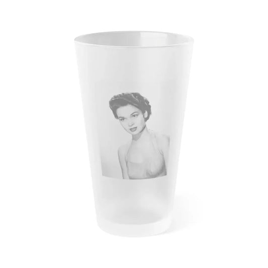 Kathryn Grant #77 (Vintage Female Icon) Frosted Pint Glass 16oz 16oz Frosted - Go Mug Yourself