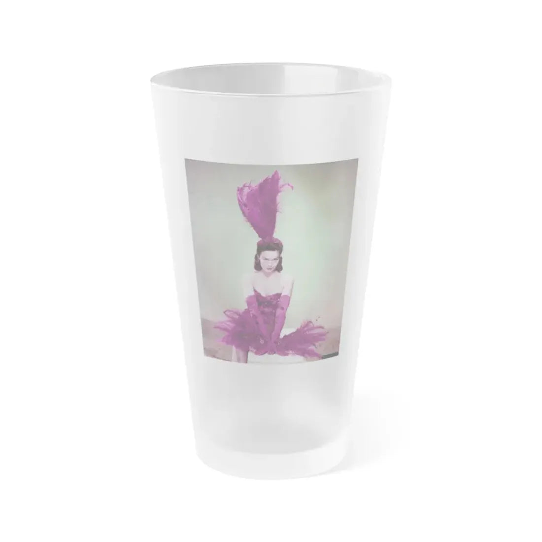 Kathryn Grant #78 (Vintage Female Icon) Frosted Pint Glass 16oz 16oz Frosted - Go Mug Yourself