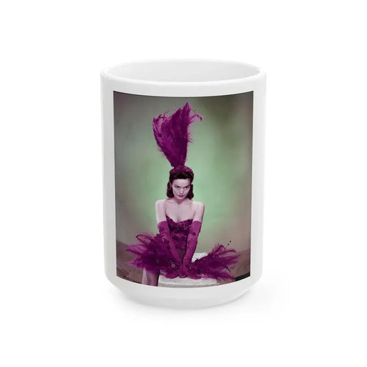 Kathryn Grant #78 (Vintage Female Icon) White Coffee Mug 15oz - Go Mug Yourself