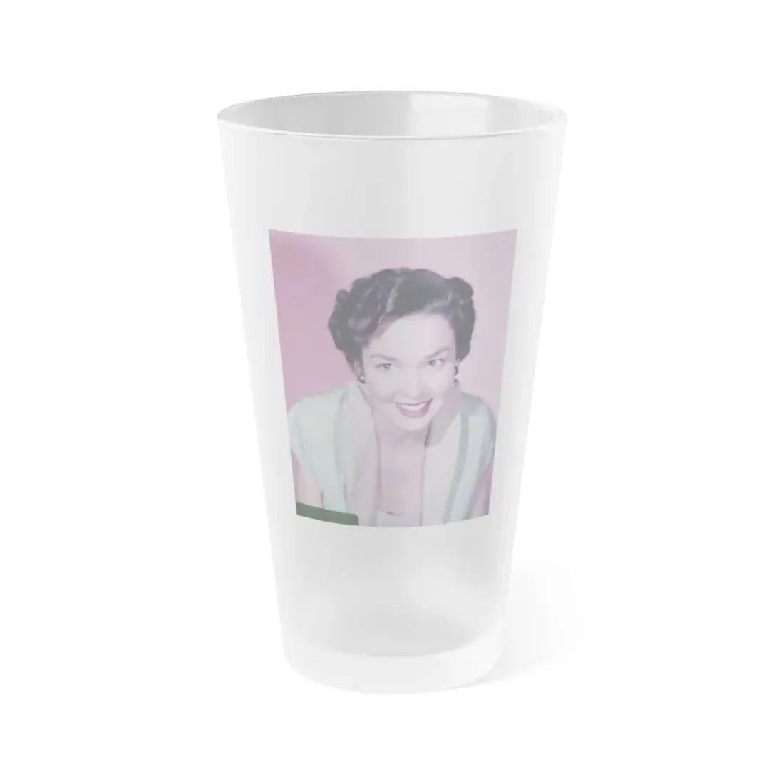Kathryn Grant #84 (Vintage Female Icon) Frosted Pint Glass 16oz 16oz Frosted - Go Mug Yourself