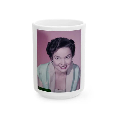 Kathryn Grant #84 (Vintage Female Icon) White Coffee Mug 15oz - Go Mug Yourself