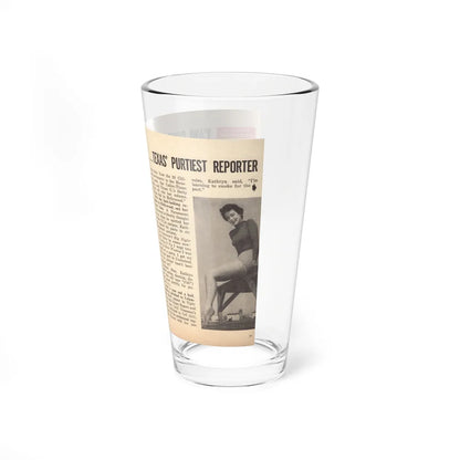 Kathryn Grant #87 - Pages 30 & 31 Featuring, Pages 1 & 2 of 5 with, 3 B&W Photos & Article from People Today Pocket Mag. 12-15-54 (Vintage Female Icon) Pint Glass 16oz - Go Mug Yourself