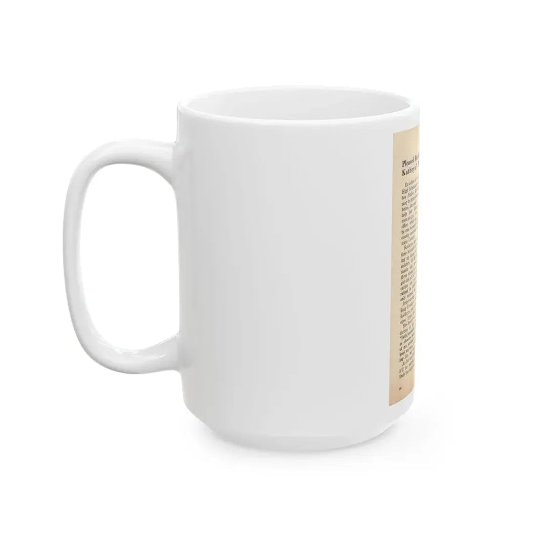 Kathryn Grant #89 - Pages 34 Featuring, 1 B&W Photo & Article from People Today Pocket Mag. 12-15-54 (Vintage Female Icon) White Coffee Mug - Go Mug Yourself