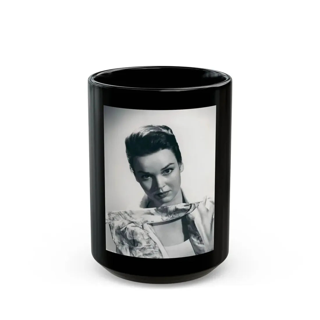 Kathryn Grant #90 (Vintage Female Icon) Black Coffee Mug 15oz - Go Mug Yourself