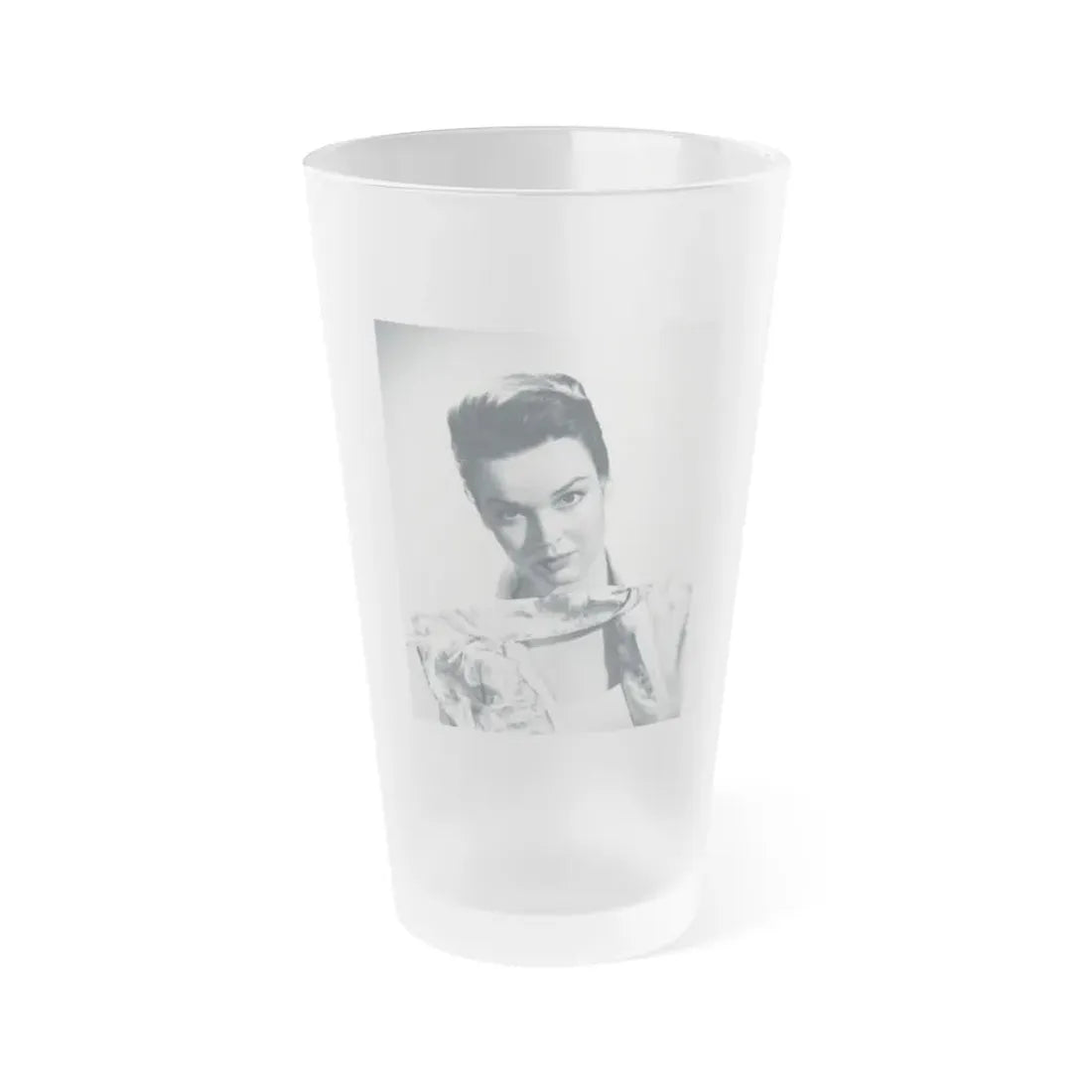 Kathryn Grant #90 (Vintage Female Icon) Frosted Pint Glass 16oz 16oz Frosted - Go Mug Yourself
