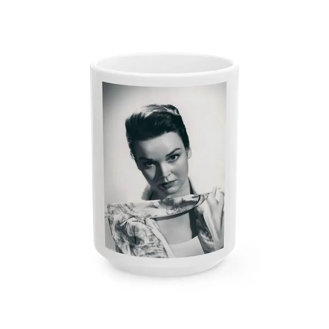 Kathryn Grant #90 (Vintage Female Icon) White Coffee Mug 15oz - Go Mug Yourself