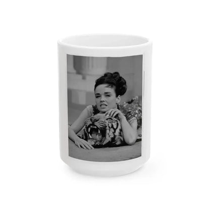 Kathryn Grant #93 (Vintage Female Icon) White Coffee Mug 15oz - Go Mug Yourself