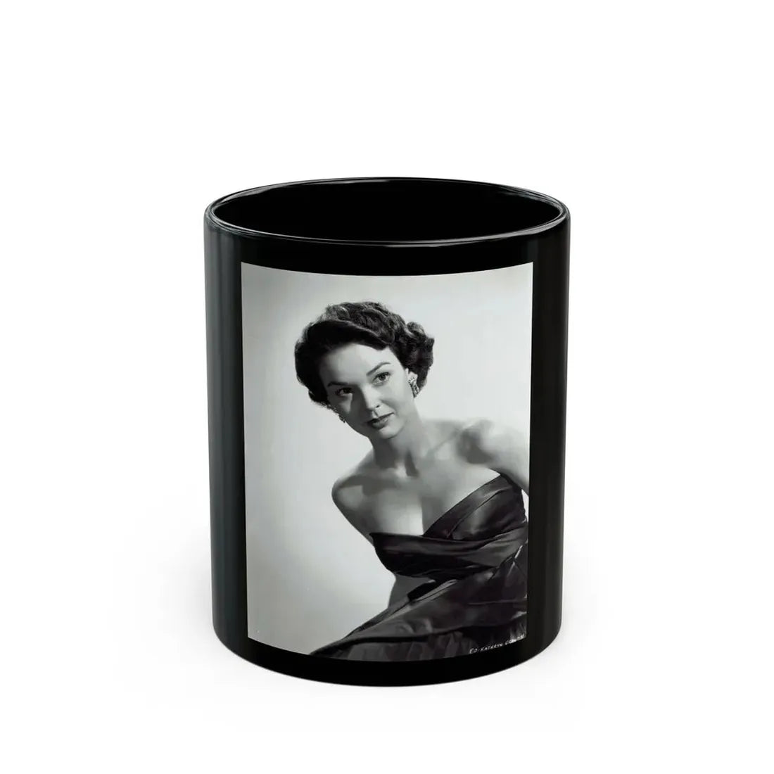 Kathryn Grant #98 (Vintage Female Icon) Black Coffee Mug 11oz - Go Mug Yourself