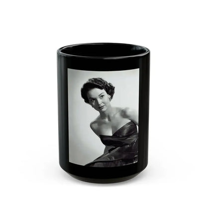 Kathryn Grant #98 (Vintage Female Icon) Black Coffee Mug 15oz - Go Mug Yourself