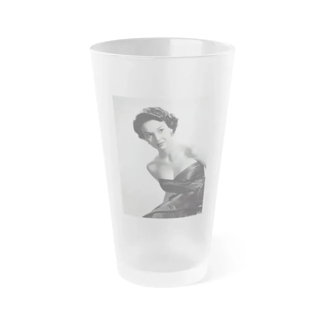 Kathryn Grant #98 (Vintage Female Icon) Frosted Pint Glass 16oz 16oz Frosted - Go Mug Yourself