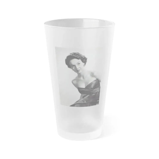 Kathryn Grant #98 (Vintage Female Icon) Frosted Pint Glass 16oz 16oz Frosted - Go Mug Yourself