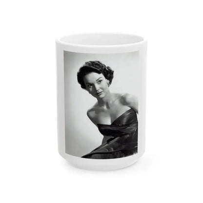 Kathryn Grant #98 (Vintage Female Icon) White Coffee Mug 15oz - Go Mug Yourself