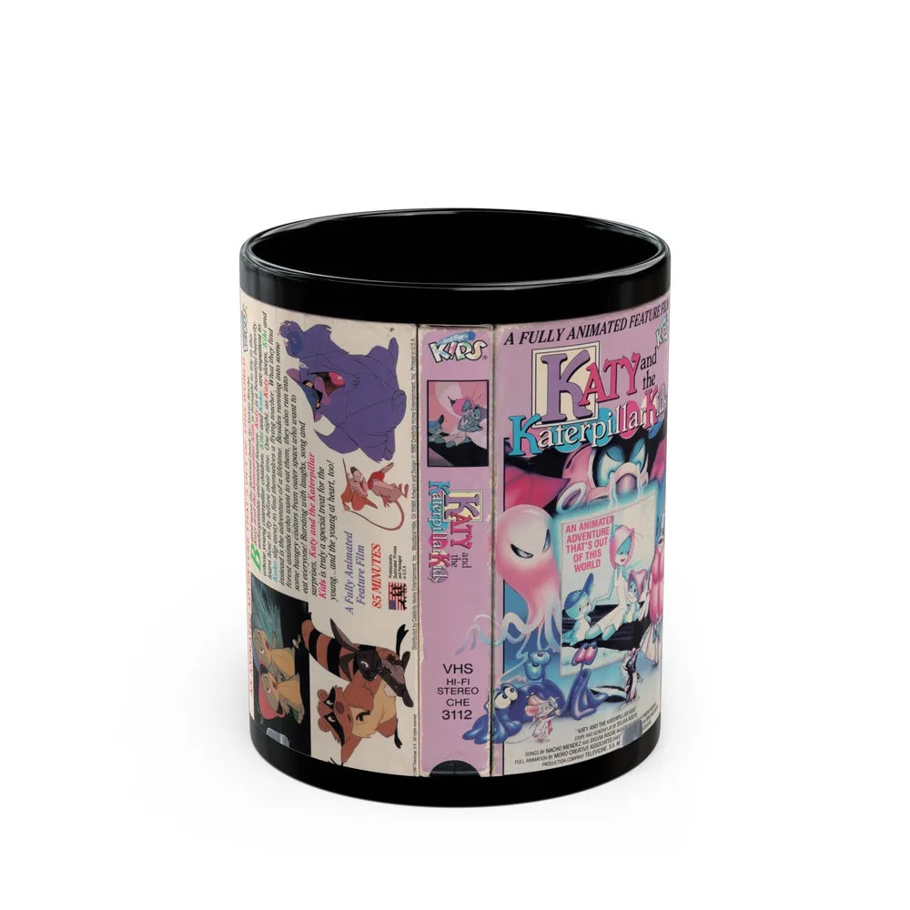 KATY AND THE KATERPILLAR KIDS (VHS COVER) - Black Coffee Mug-11oz-Go Mug Yourself