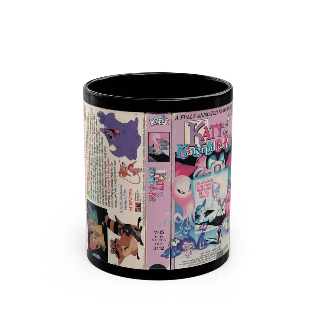 KATY AND THE KATERPILLAR KIDS (VHS COVER) - Black Coffee Mug 11oz - Go Mug Yourself