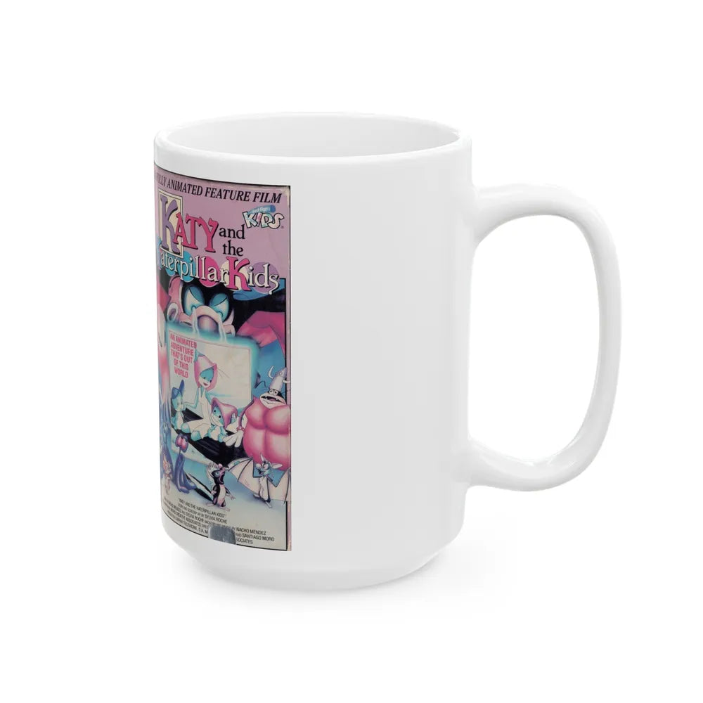 KATY AND THE KATERPILLAR KIDS (VHS COVER) - White Coffee Mug-Go Mug Yourself