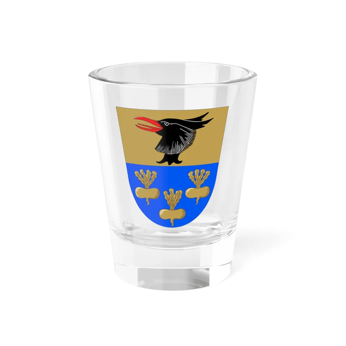 Kauvatsa.vaakuna (Finland) (Coat of Arms) Shot Glass 1.5oz 1.5oz - Go Mug Yourself