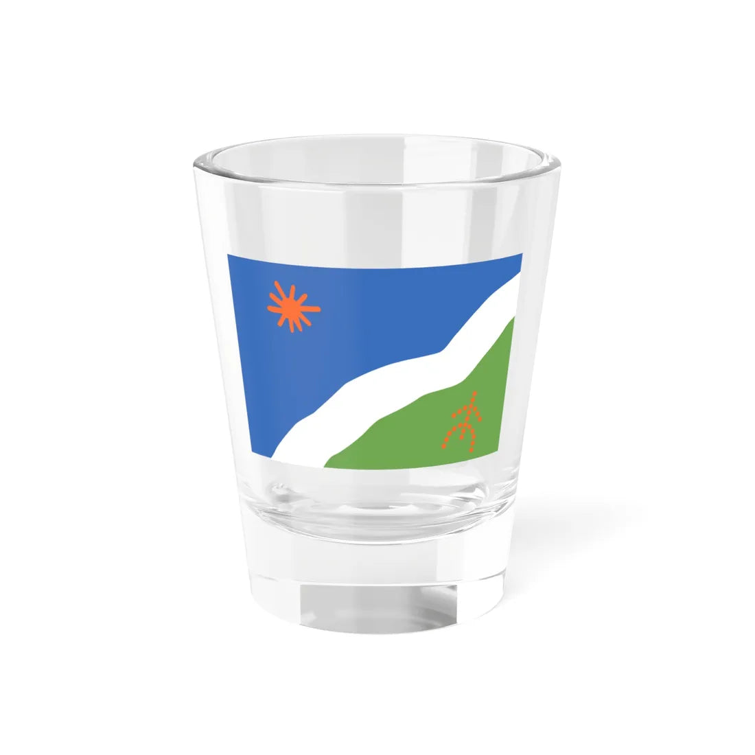 Kawesqar-flag (Chile) Shot Glass 1.5oz 1.5oz - Go Mug Yourself